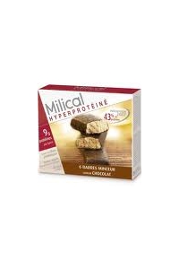 Milical - BARRES MINCEUR HYPERPROTEINE - CHOCOLAT162 gr