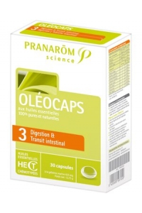 Pranarom - OLEOCAPS 3 - DIGESTION & TRANSIT INTESTINAL30 Comprimés