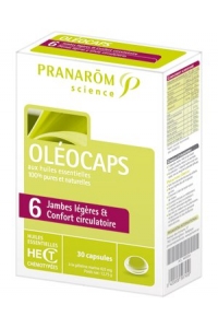 Pranarom - OLEOCAPS 6 - JAMBES LEGERES & CONFORT CIRCULATOIRE30 Comprimés