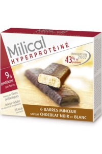 Milical - BARRES MINCEUR HYPERPROTEINE - DUO CHOCOLAT162 gr