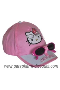 CASQUETTE + LUNETTES HELLO KITTY - ROSE
