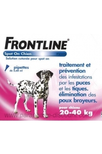 Biocanina - FRONTLINE - Spot-on Chien - pour chien de 20 / 40 kg - 6 pipettes